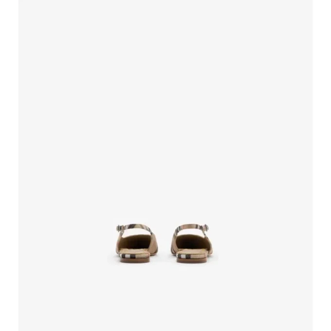 Check Dame Slingback Ballerinas 