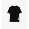Check Label Baumwoll-T-Shirt