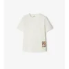 Check Label Baumwoll-T-Shirt