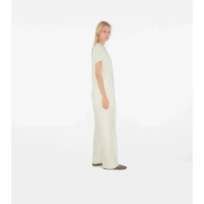 Check Label Baumwoll-T-Shirt