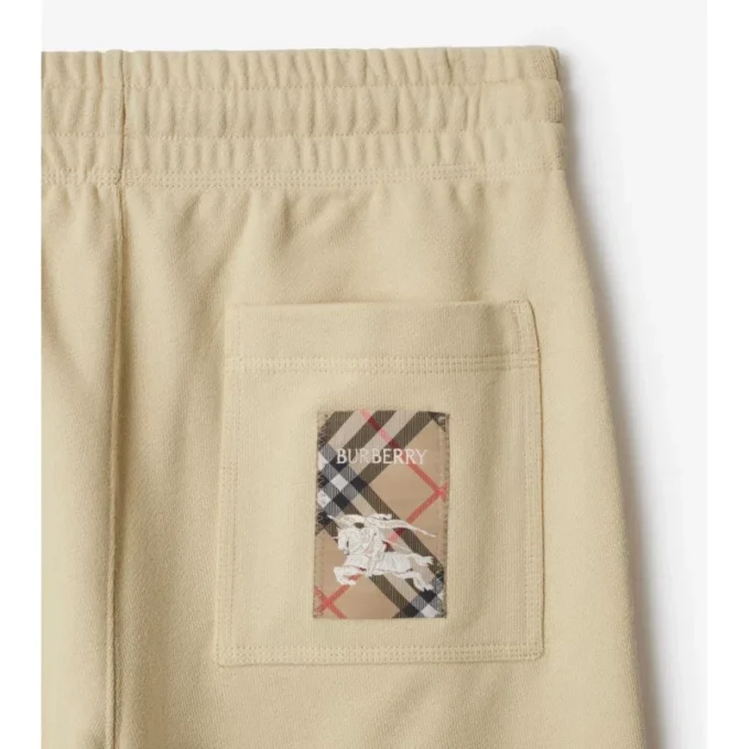 Check Label Jogginghose aus Baumwolle
