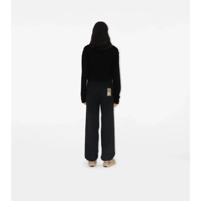 Check Label Jogginghose aus Baumwolle