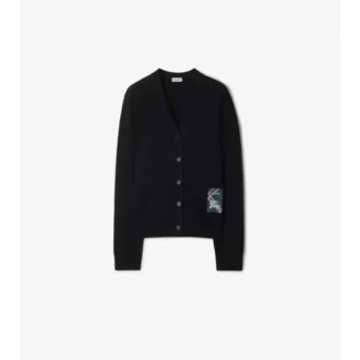 Check Label Wollcardigan