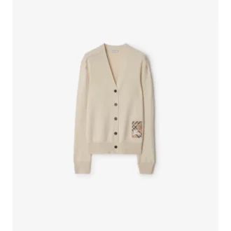 Check Label Wollcardigan