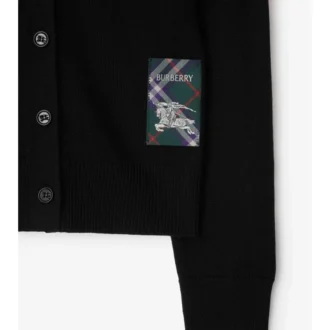 Check Label Wollcardigan