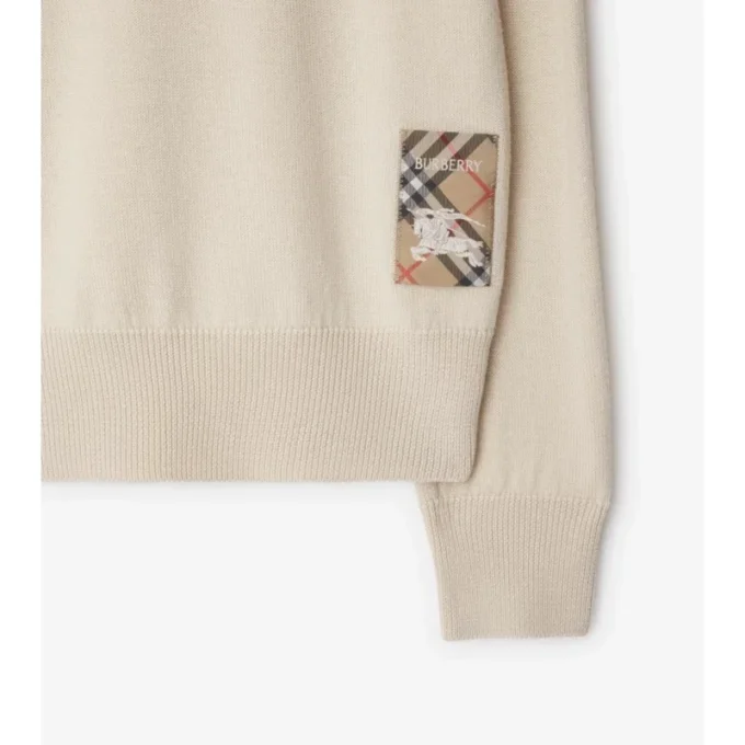 Check Label Wollpullover