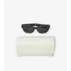 Check-Sonnenbrille mit rundem Rahmen