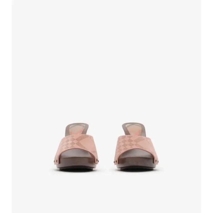Check Suede Potter Mules 