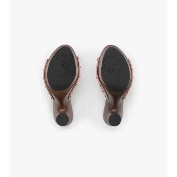 Check Suede Potter Mules 