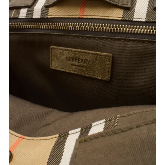 Check Trench Tote 