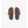 Clogs aus Wildleder mit Karomuster