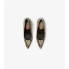 Dame High Pumps aus Leder mit Python-Print 