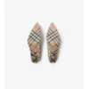 Dame High Pumps aus Leder mit Python-Print 