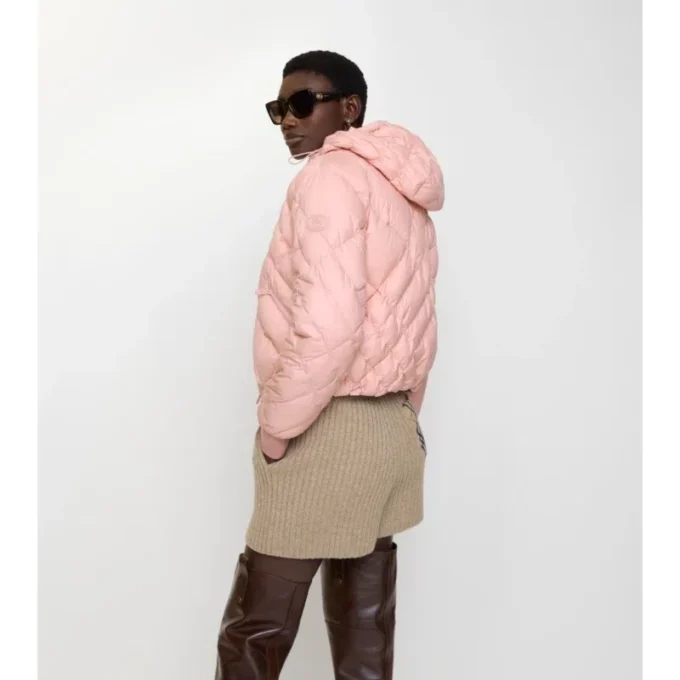 Delley Pufferjacke aus Nylon mit Karomuster