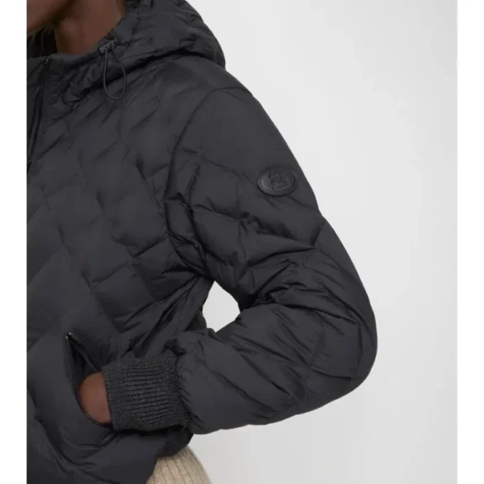 Delley Pufferjacke aus Nylon mit Karomuster
