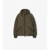 Doversgreen-Daunenjacke aus Nylon mit Karomuster