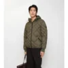 Doversgreen-Daunenjacke aus Nylon mit Karomuster