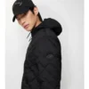 Doversgreen-Daunenjacke aus Nylon mit Karomuster