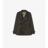 Extra kurzer Kensington-Trench Coat aus Tropical Gabardine