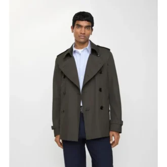 Extra kurzer Kensington-Trench Coat aus Tropical Gabardine