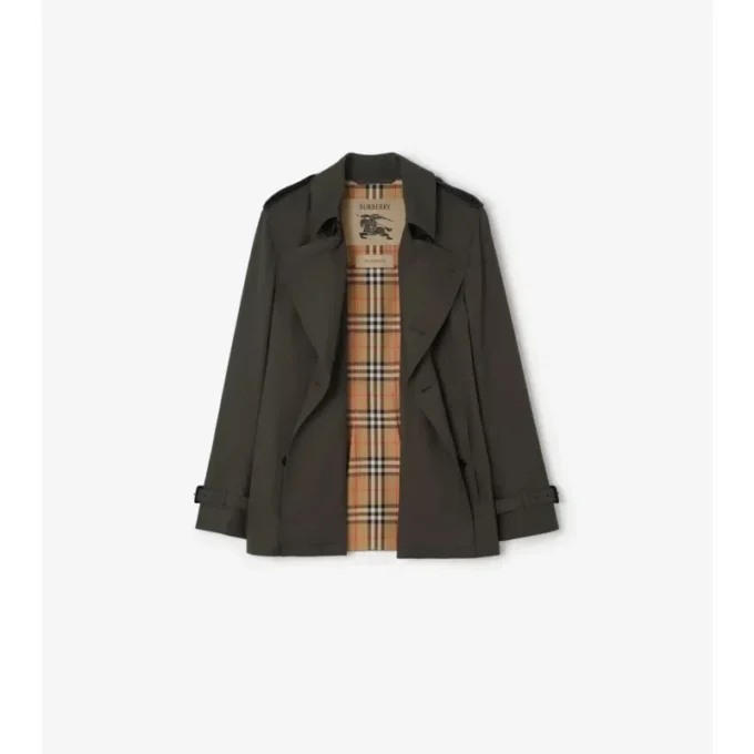 Extra kurzer Kensington-Trench Coat aus Tropical Gabardine
