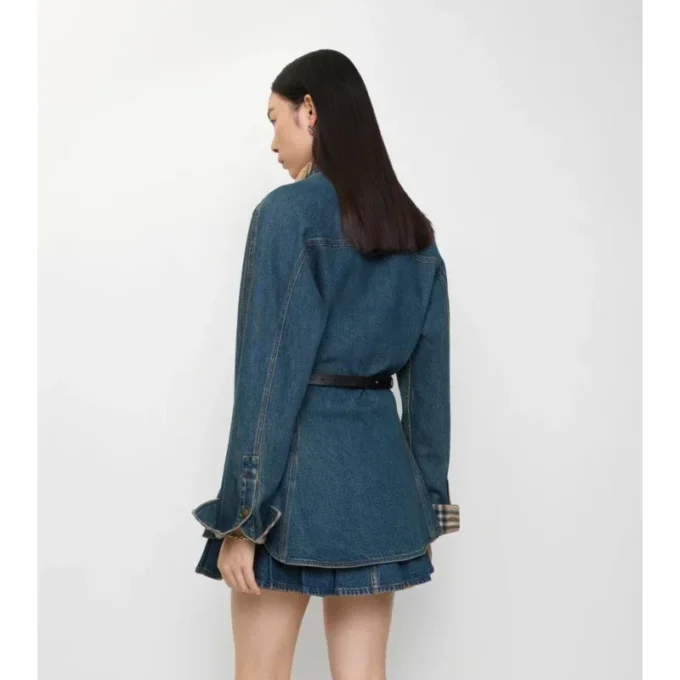 Fit-and-Flare-Denim-Hemd