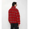 Fleece aus Woll-Kaschmir-Mischung mit Karomuster