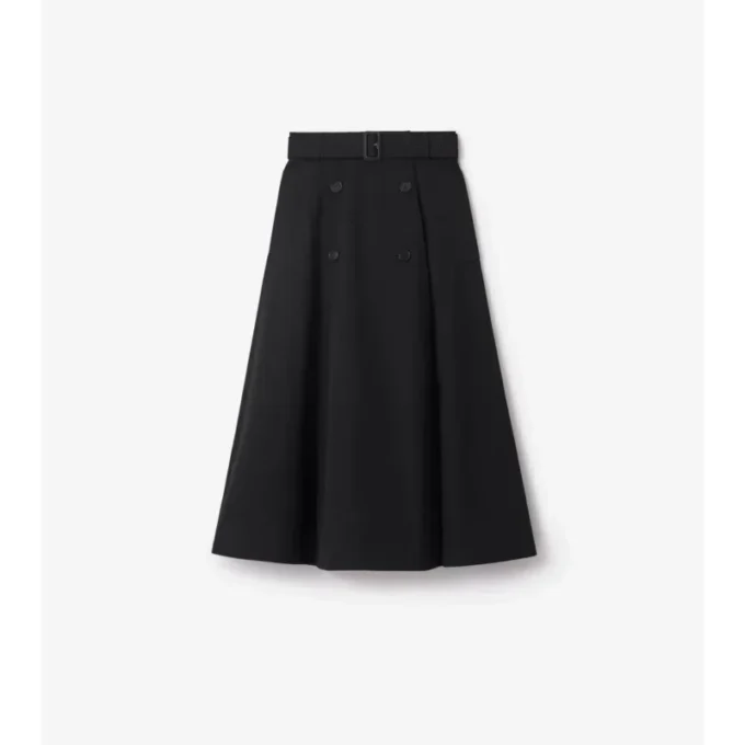 Gabardine-Trench-Midirock