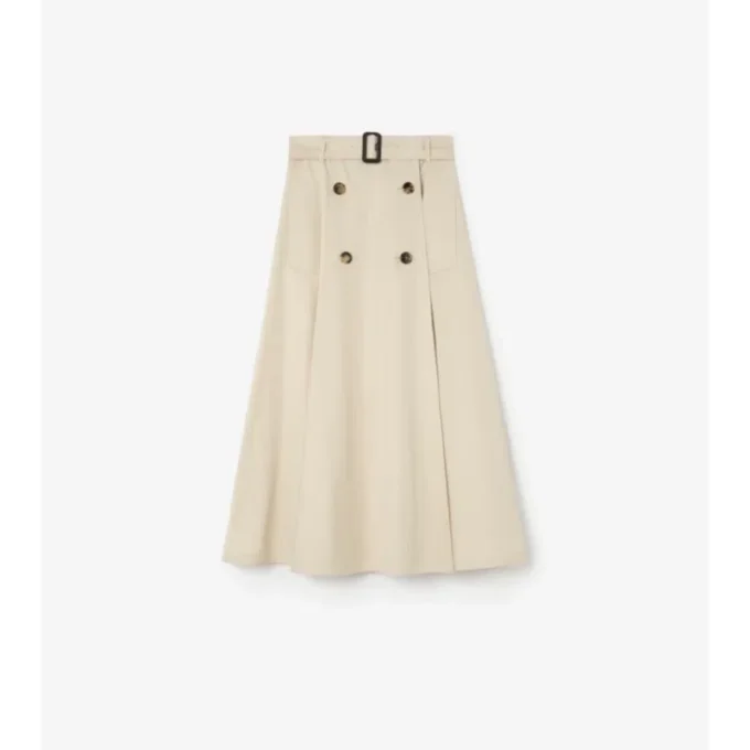 Gabardine-Trench-Midirock