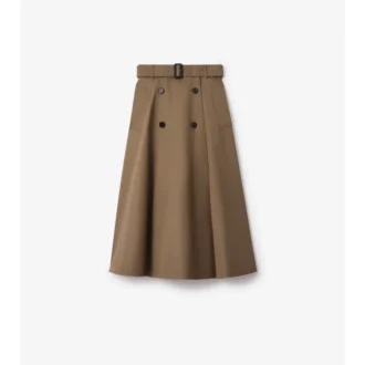 Gabardine-Trench-Midirock