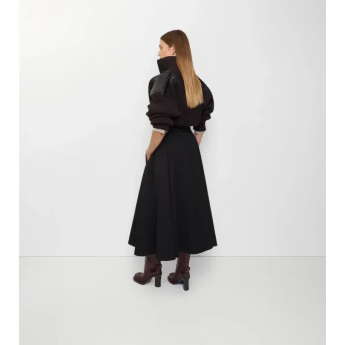 Gabardine-Trench-Midirock