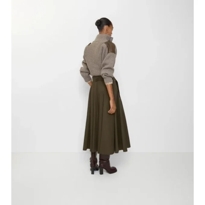 Gabardine-Trench-Midirock