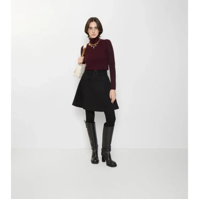 Gabardine-Trench-Minirock