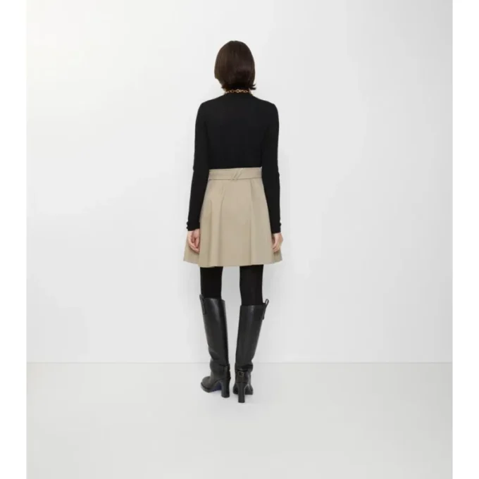 Gabardine-Trench-Minirock