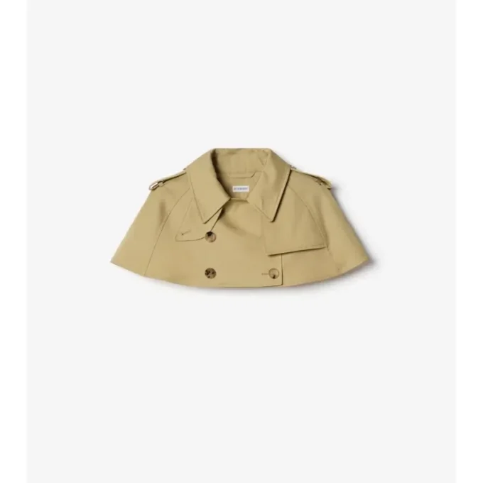 Gabardine-Trenchcoat-Capelet