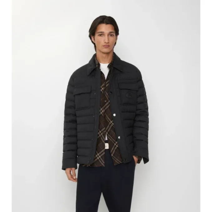 Gefüttertes Overshirt aus Wollflanell