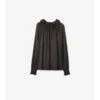 Geometrische Seidenbluse