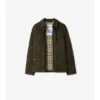 Gepolstertes Overshirt aus Gabardine