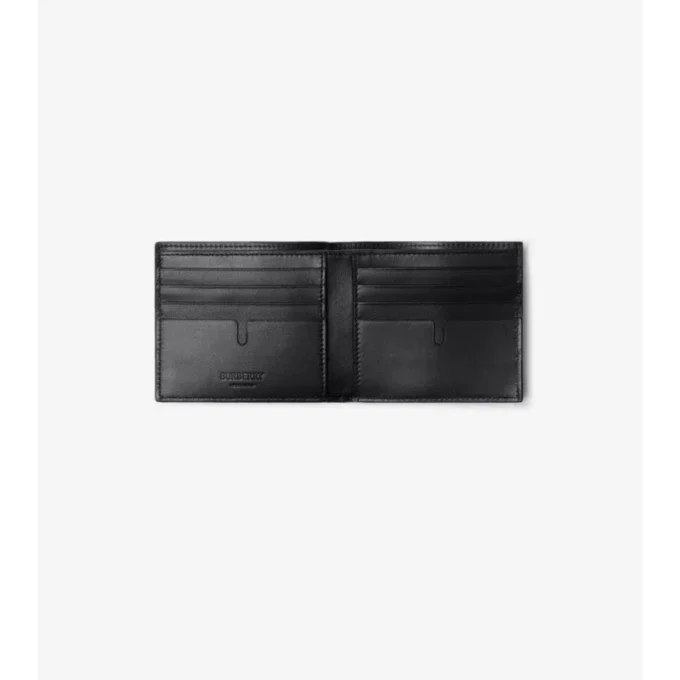 Geprägte Karomuster-Brieftasche