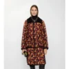 Geranium Leaf gesteppte Nylon-Floriston-Jacke