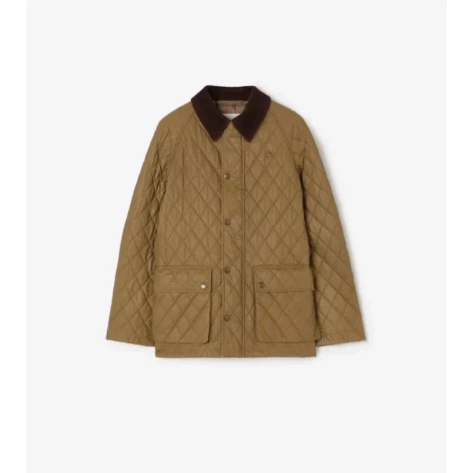Gesteppte Barn-Jacke aus beschichteter Baumwolle