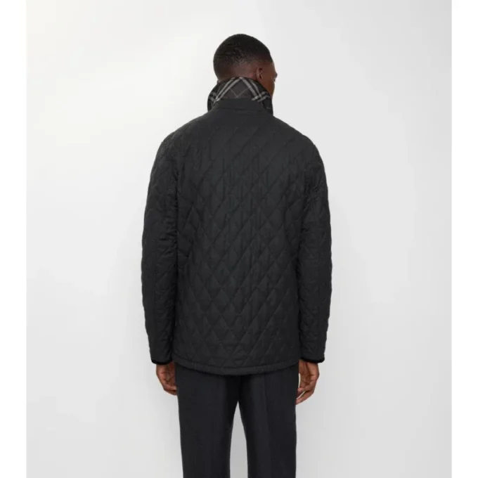 Gesteppte Barn-Jacke aus Wolle