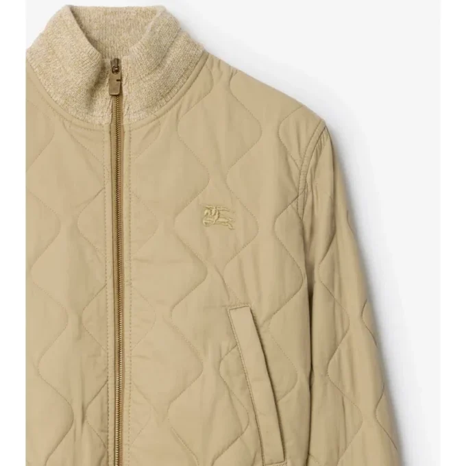 Gesteppte Bomberjacke aus Gabardine