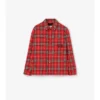 Gesteppte Jacke aus Wollflanell mit Karomuster