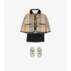 Gesteppte Nylon-Barn-Jacke mit Karomuster