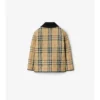 Gesteppte Nylon-Barn-Jacke mit Karomuster