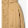 Gesteppter Nylon-Kapuzenmantel