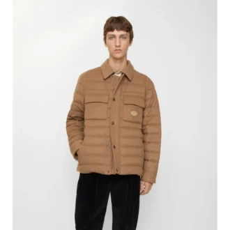 Gestepptes Overshirt aus Kaschmir