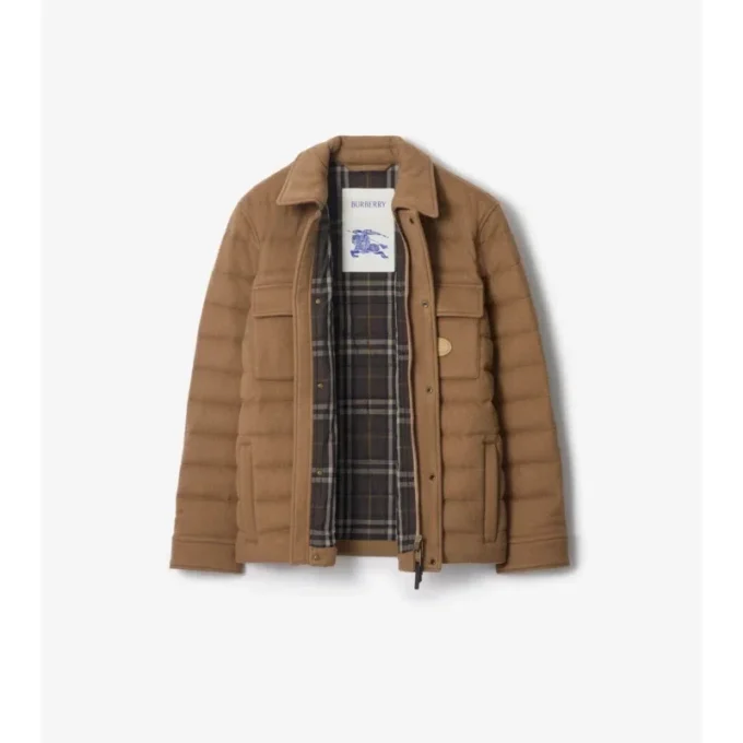 Gestepptes Overshirt aus Kaschmir