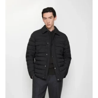 Gestepptes Overshirt aus Nylon